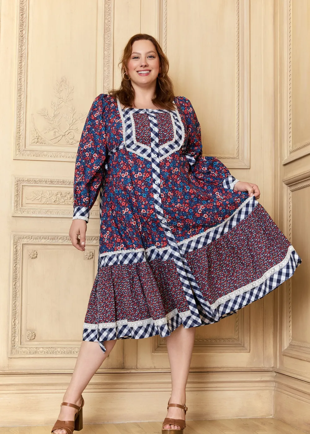 GUNNE SAX for ModCloth Veronica Midi Dress Circe's Crown Online