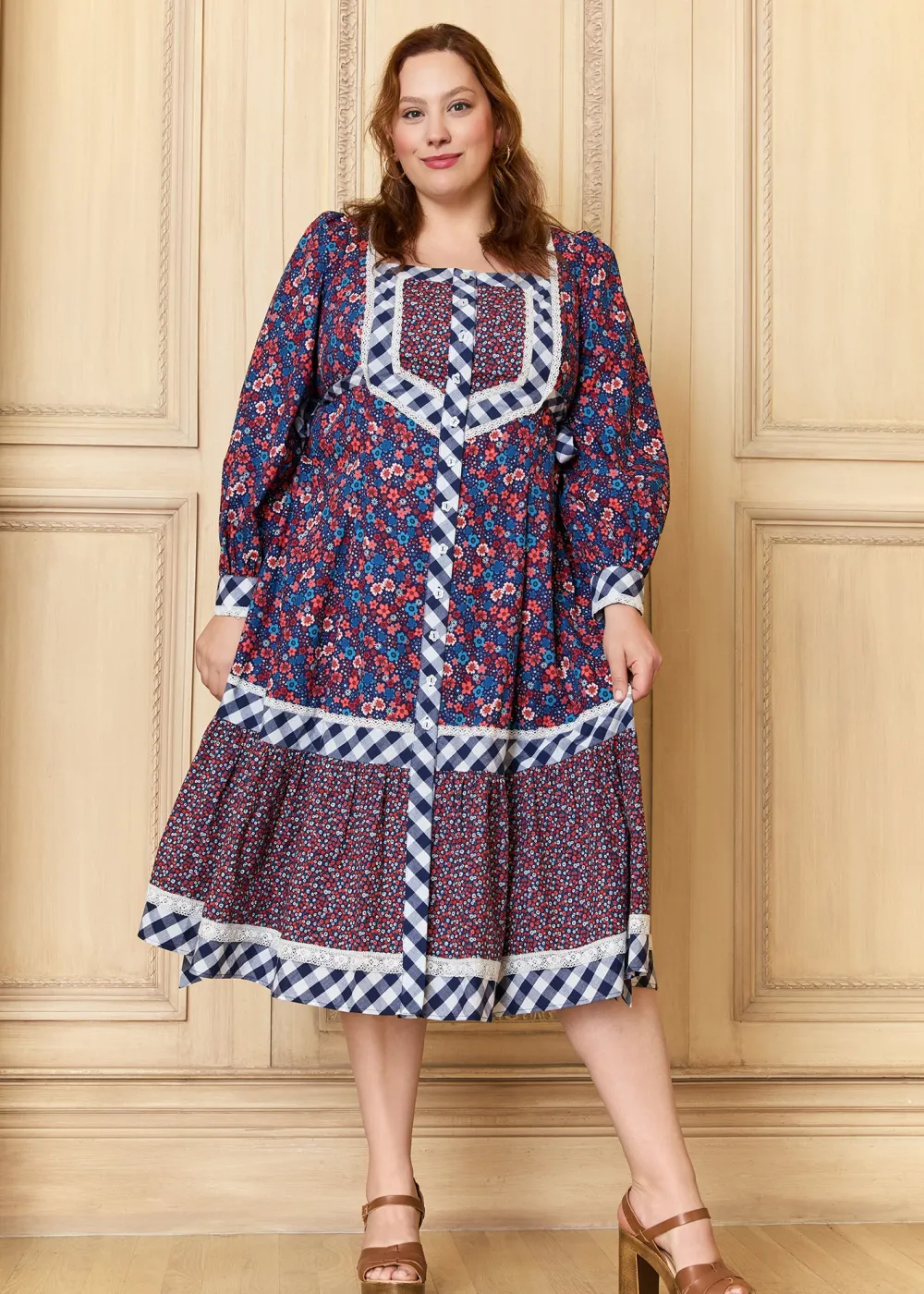 GUNNE SAX for ModCloth Veronica Midi Dress Circe's Crown Online