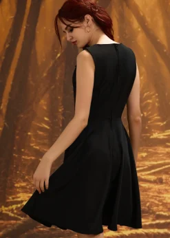 Halloween Pumpkin Embroidery Swing Dress Sale