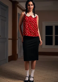 BTC Harvest Moon Melodies Collared Top Moon Beam Hot