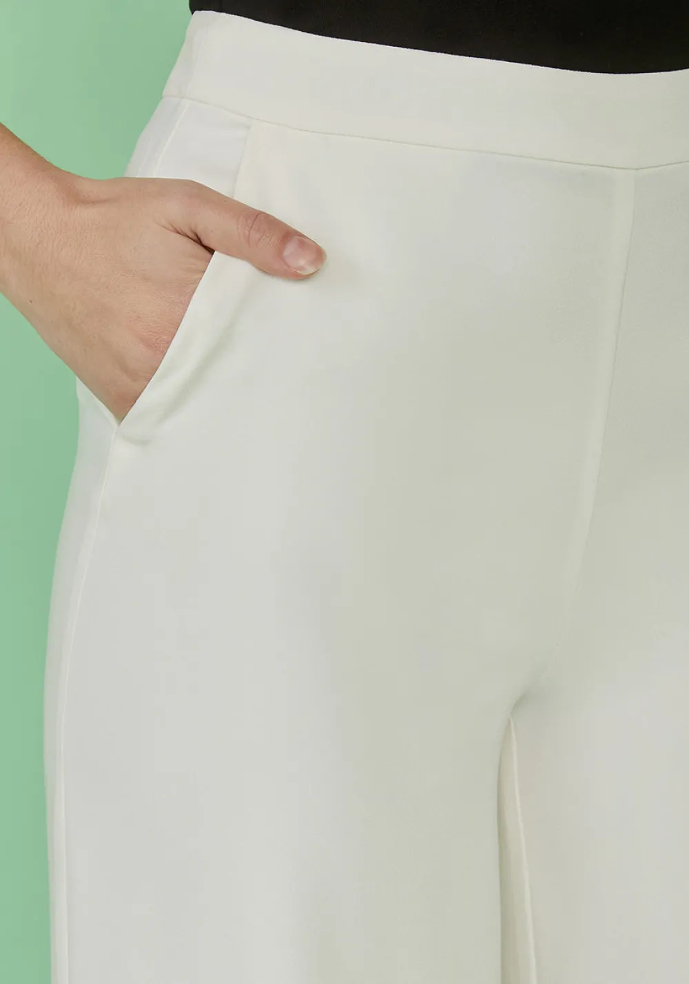 Hangzhou HS Fashion Corporation Ltd. Here Comes the Stride Pants White Hot