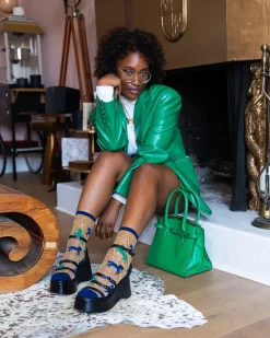 Horses and Chains Sheer Crew Sock