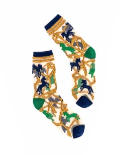 Horses and Chains Sheer Crew Sock