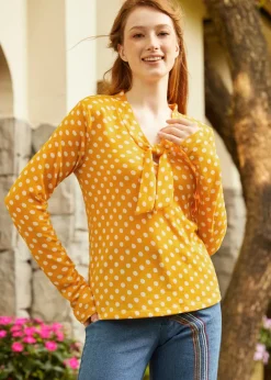 In the Limelight Long Sleeve Top Dijon Discount