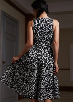 Instant Energy Faux-Wrap Dress Twilight Skull Sale