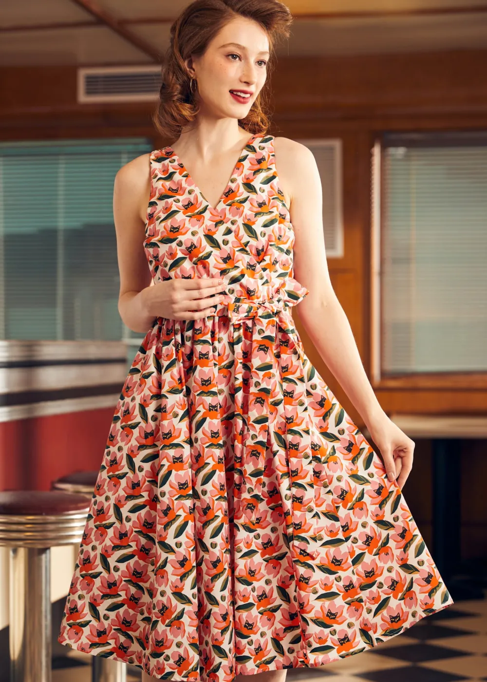 Instant Energy Faux-Wrap Dress Hide & Purr Online