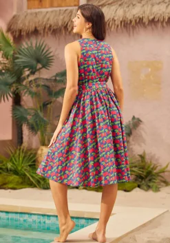 BTC Instant Energy Faux-Wrap Dress Apple