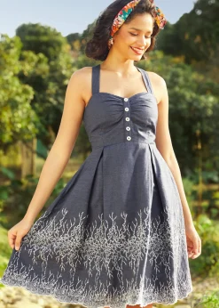 BTC Into the Secret Garden Cross Back Dress Summer Breeze Clearance