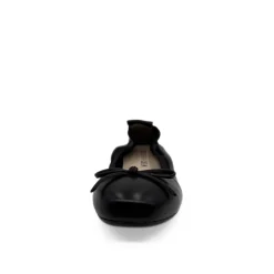 Jamie Leather Ballerina Flat BLACK Discount
