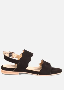 Jarden Suede Scallop Sandals Clearance