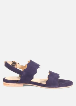 Jarden Suede Scallop Sandals Clearance
