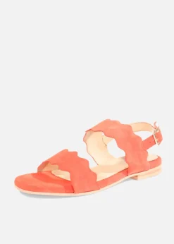 Jarden Suede Scallop Sandals Clearance