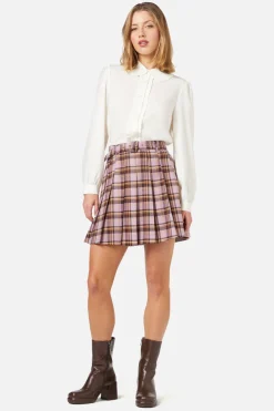 Dangerfield US Jeannie Check Mini Skirt Discount