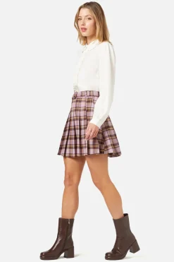 Dangerfield US Jeannie Check Mini Skirt Discount
