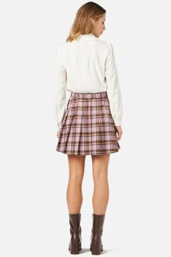 Dangerfield US Jeannie Check Mini Skirt Discount