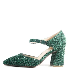 Jillian Tweed Heels GREEN Best
