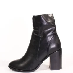 Kaya Leather Booties BLACK Clearance