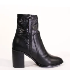 Kaya Leather Booties BLACK Clearance