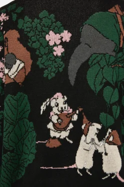 Keeper Of The Woods Graphic Knit Cardigan