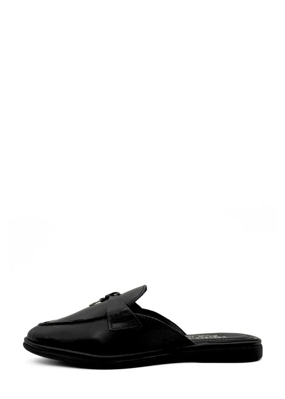 Lasso Leather Slip On Loafers BLACK New