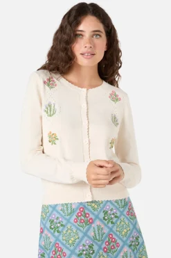 Lattice Embroidered Cardigan Best