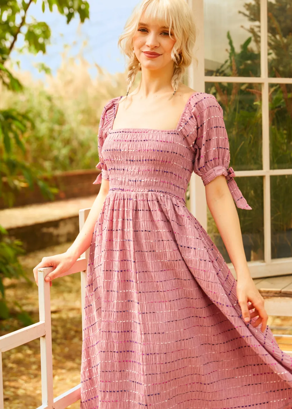 Lavender Daydream Midi Dress Dusty Wisteria Outlet