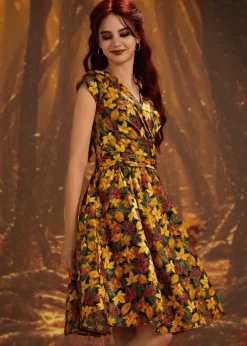 Leaves Greta Dress New