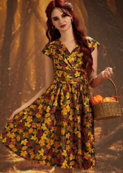 Leaves Greta Dress New