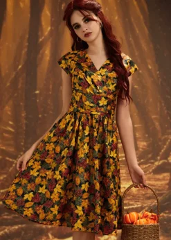 Leaves Greta Dress New