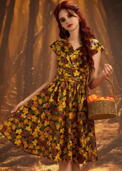 Leaves Greta Dress New