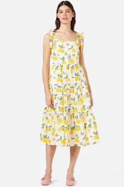 Lemon Midi Dress Hot