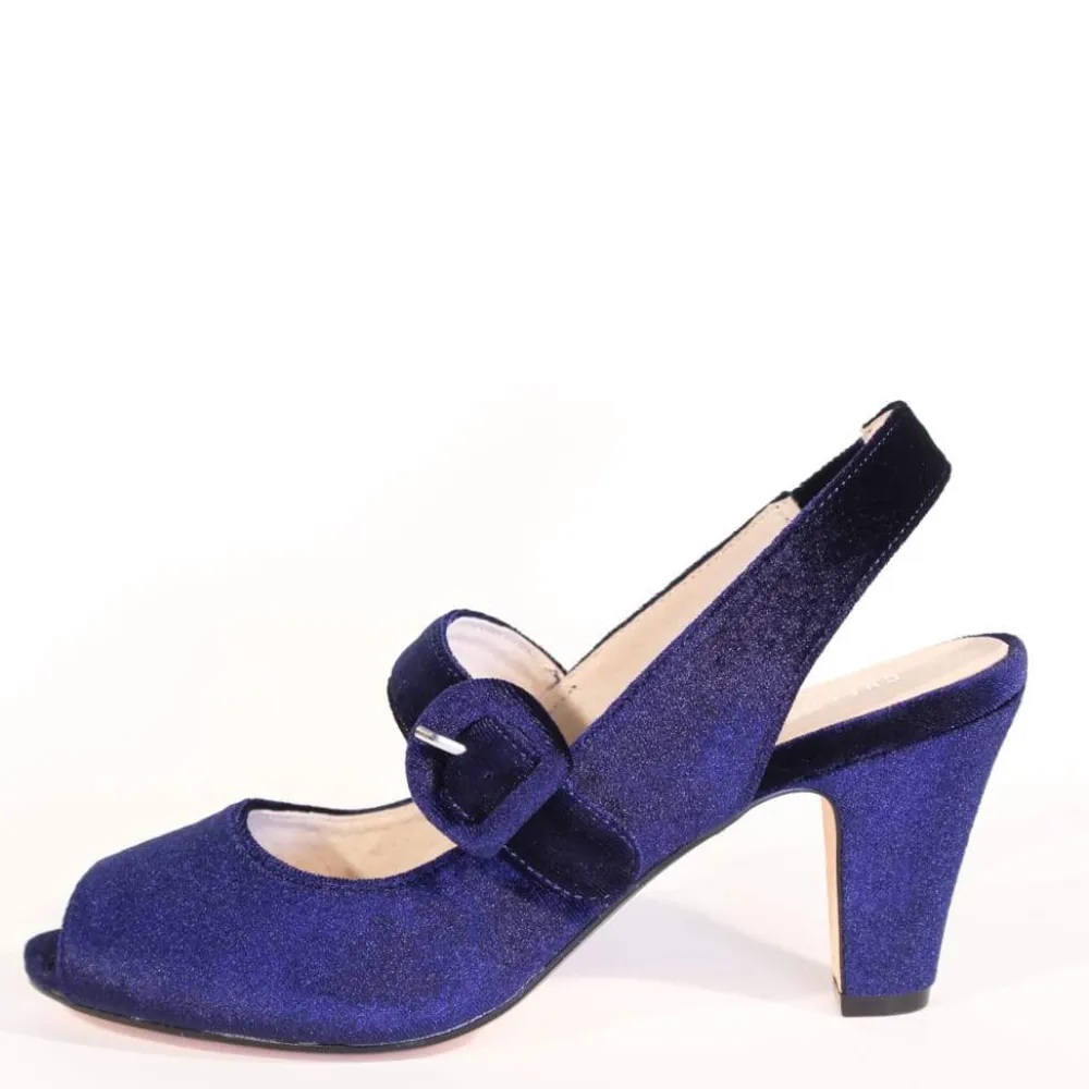 Liberty Velvet Mary Jane Heels Sale