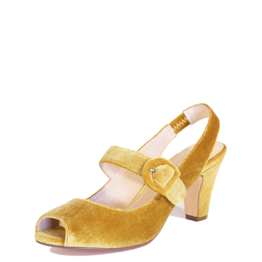 Liberty Velvet Mary Jane Heels Sale