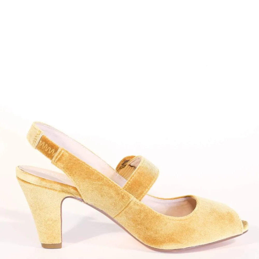 Liberty Velvet Mary Jane Heels Sale