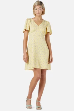 Lila Ditsy Mini Dress New