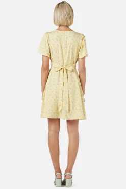 Lila Ditsy Mini Dress New