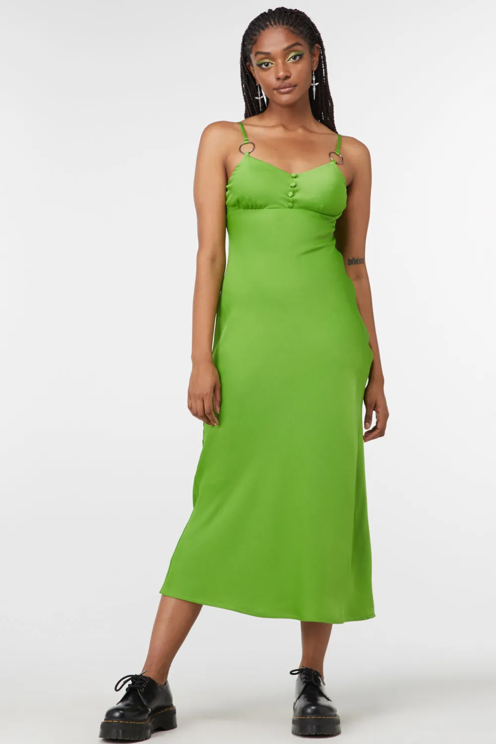 Lizzie Satin Bias Cut Dress Best