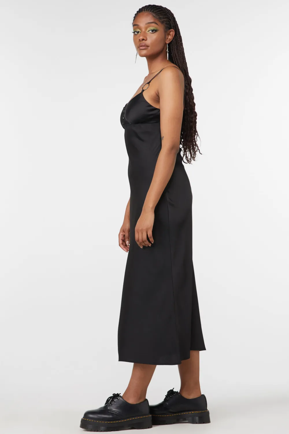 Lizzie Satin Bias Cut Dress Best