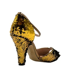 Lola Festive Sequin Heels GOLD Discount