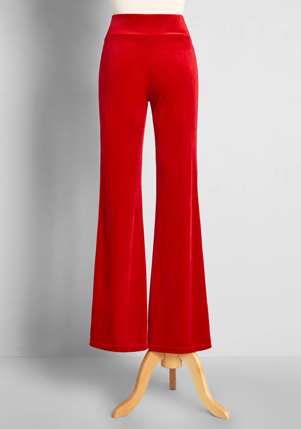 ModCloth Loving The Luxe Life Wide-Leg Pants Red Clearance