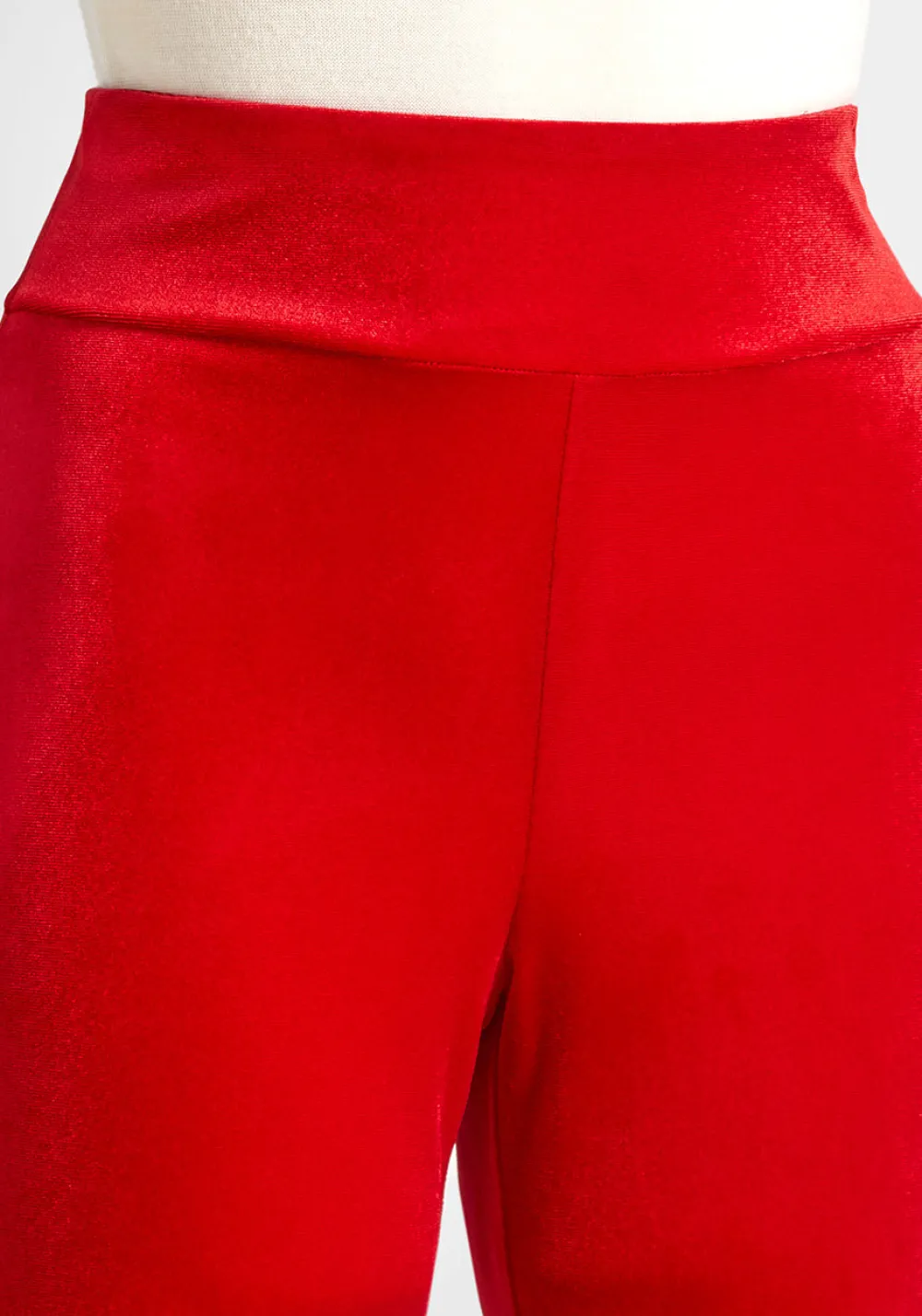 ModCloth Loving The Luxe Life Wide-Leg Pants Red Clearance