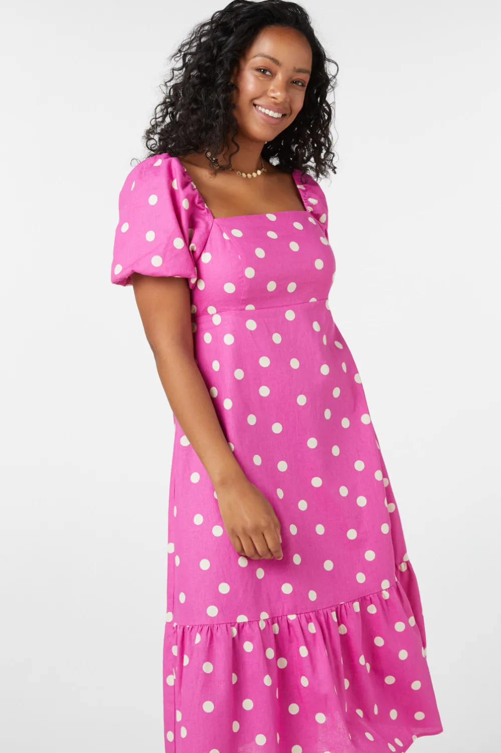 Dangerfield US Lucy Polka Dot Midi Dress Online