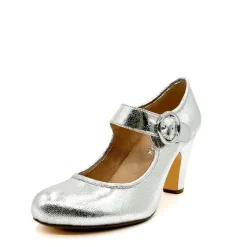 Madeline Metallic Mary Jane Heels Clearance