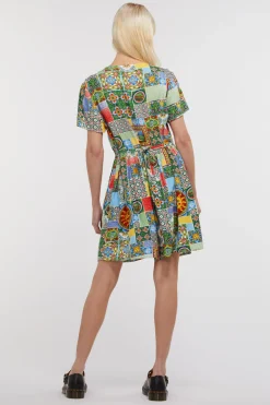 Majolica Viscose Baby Doll Dress