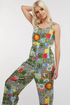 Majolica Viscose Jumpsuit Hot