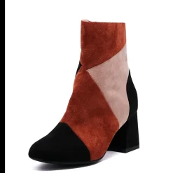 Marino Patchwork Suede Booties BLACK MULTI Online