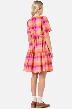 Maxine Check Smock Dress New