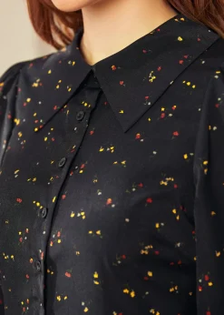 BTC Meet Me at the Sock Hop Fit & Flare Dress Midnight Blossom