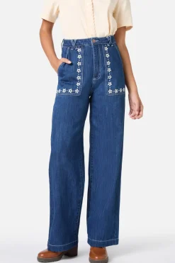 Meg Daisy Embroidered Jean Online