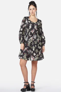 Dangerfield US Memento Mori Printed Dress Hot